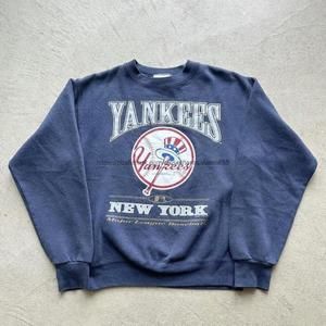New York Yankees Sweatshirt, Yankees Baseball Graphic Navy Sweatshirt
